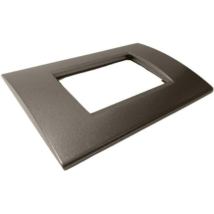 Placchetta a 3 4 7 posti testa di moro cassetta 503 compatibile con living light supporto cover - enzoled