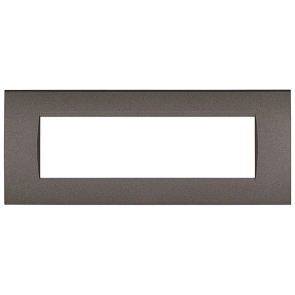 Placchetta a 3 4 7 posti testa di moro cassetta 503 compatibile con living light supporto cover - enzoled