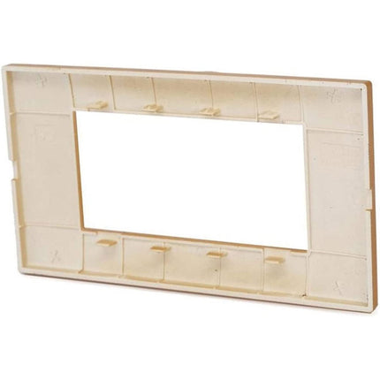 Placchetta per interruttore a 3 4 7 posti arancio cassetta 503 compatibile con vimar plana supporto cover - enzoled