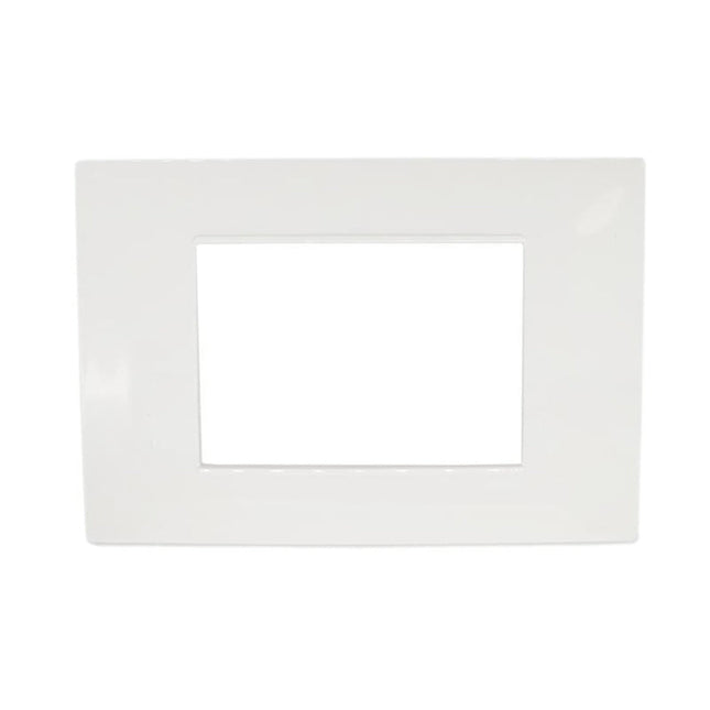 Placchetta per interruttore a 3 4 7 posti bianca cassetta 503 compatibile con vimar plana supporto cover - enzoled