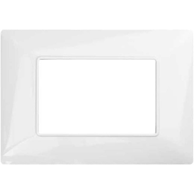 Placchetta per interruttore a 3 4 7 posti bianco cassetta 503 compatibile con matix supporto cover - enzoled