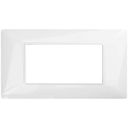 Placchetta per interruttore a 3 4 7 posti bianco cassetta 503 compatibile con matix supporto cover - enzoled