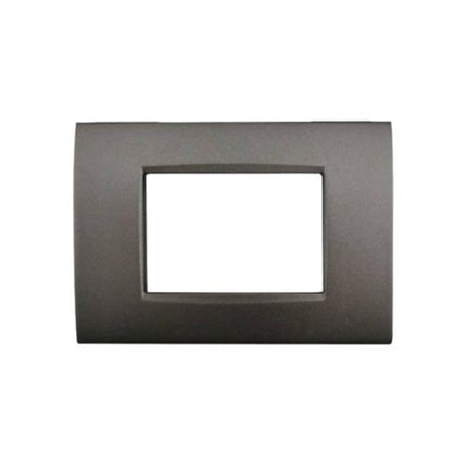 Placchetta per interruttore a 3 4 7 posti grigio antracite cassetta 503 compatibile con living air supporto cover - enzoled