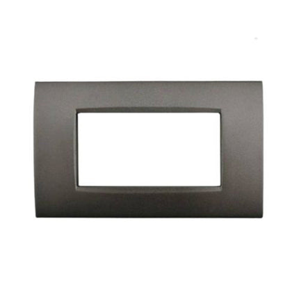Placchetta per interruttore a 3 4 7 posti grigio antracite cassetta 503 compatibile con living air supporto cover - enzoled