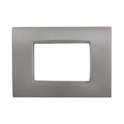 Placchetta per interruttore a 3 4 7 posti grigio pietra cassetta 503 compatibile con living air supporto cover - enzoled