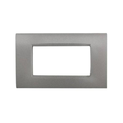 Placchetta per interruttore a 3 4 7 posti grigio pietra cassetta 503 compatibile con living air supporto cover - enzoled