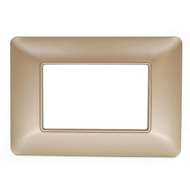 Placchetta per interruttore a 3 4 7 posti sabbia cassetta 503 compatibile con btcino matix supporto cover - enzoled
