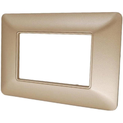 Placchetta per interruttore a 3 4 7 posti sabbia cassetta 503 compatibile con btcino matix supporto cover - enzoled