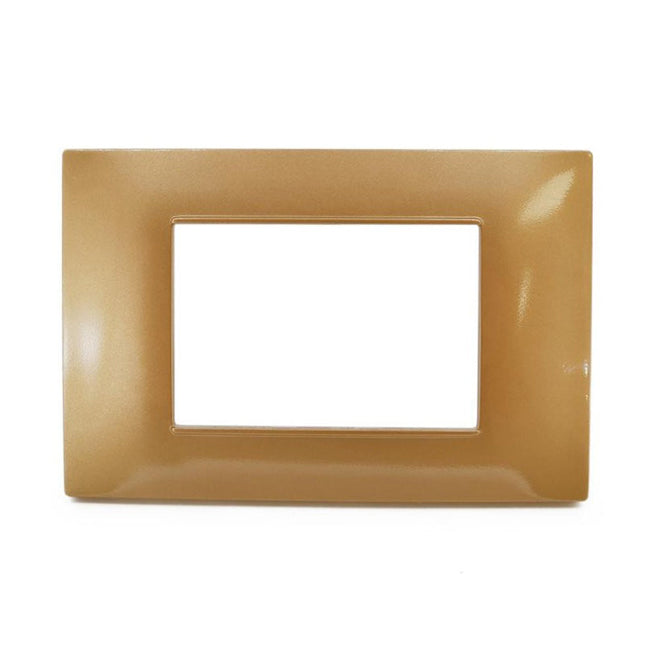 Placchetta per interruttore a 3 4 7 posti sabbia cassetta 503 compatibile con vimar plana supporto cover - enzoled