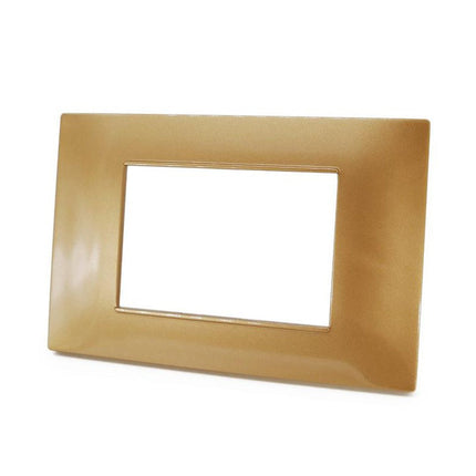 Placchetta per interruttore a 3 4 7 posti sabbia cassetta 503 compatibile con vimar plana supporto cover - enzoled