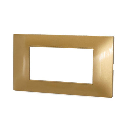 Placchetta per interruttore a 3 4 7 posti sabbia cassetta 503 compatibile con vimar plana supporto cover - enzoled