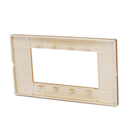 Placchetta per interruttore a 3 4 7 posti sabbia cassetta 503 compatibile con vimar plana supporto cover - enzoled