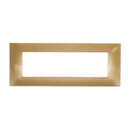 Placchetta per interruttore a 3 4 7 posti sabbia cassetta 503 compatibile con vimar plana supporto cover - enzoled