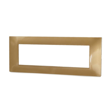Placchetta per interruttore a 3 4 7 posti sabbia cassetta 503 compatibile con vimar plana supporto cover - enzoled