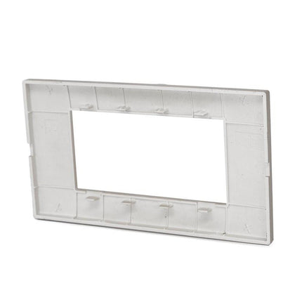 Placchetta per interruttore a 3 4 7 posti silver cassetta 503 compatibile con vimar plana supporto cover - enzoled