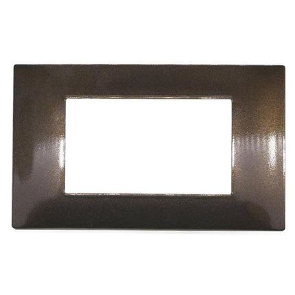 Placchetta per interruttore a 3 4 7 posti testa di moro cassetta 503 compatibile con vimar plana supporto cover - enzoled