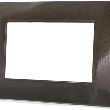 Placchetta per interruttore a 3 4 7 posti testa di moro cassetta 503 compatibile con vimar plana supporto cover - enzoled