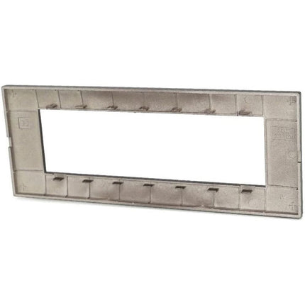 Placchetta per interruttore a 3 4 7 posti testa di moro cassetta 503 compatibile con vimar plana supporto cover - enzoled