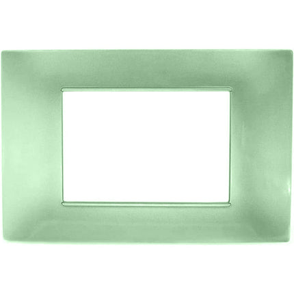 Placchetta per interruttore a 3 4 7 posti verde cassetta 503 compatibile con vimar plana supporto cover - enzoled