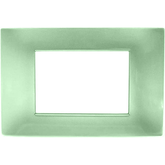 Placchetta per interruttore a 3 4 7 posti verde cassetta 503 compatibile con vimar plana supporto cover - enzoled