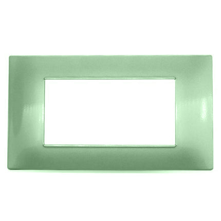 Placchetta per interruttore a 3 4 7 posti verde cassetta 503 compatibile con vimar plana supporto cover - enzoled