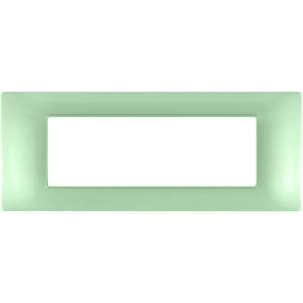 Placchetta per interruttore a 3 4 7 posti verde cassetta 503 compatibile con vimar plana supporto cover - enzoled