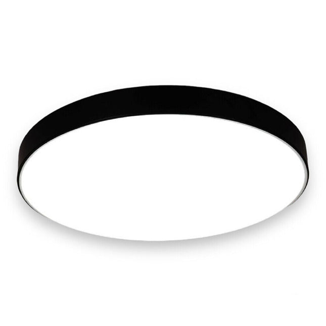 Plafoniera a led 70 watt rotonda lampada da soffitto nero lampadario a luce fredda o naturale - enzoled