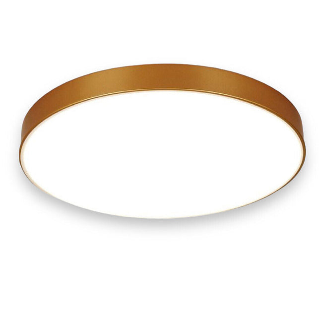 Plafoniera a led 70 watt rotonda lampada da soffitto oro lampadario a luce fredda o naturale - enzoled