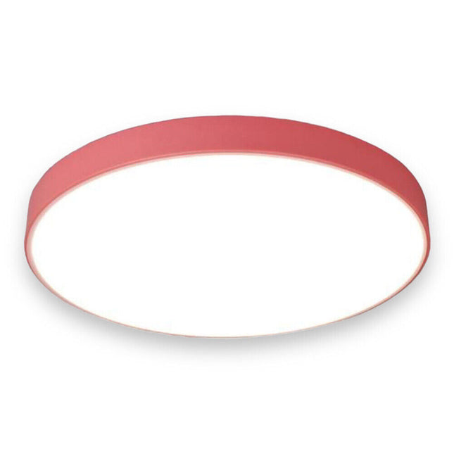 Plafoniera a led 70 watt rotonda lampada da soffitto rosa lampadario a luce fredda o naturale - enzoled