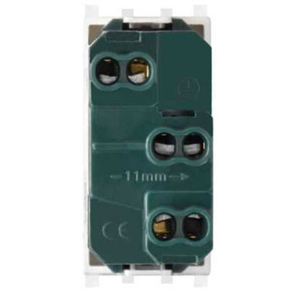 Prese bipasso bivalente 10-16A compatibile con vimar plana presa elettrica a muro spina - enzoled