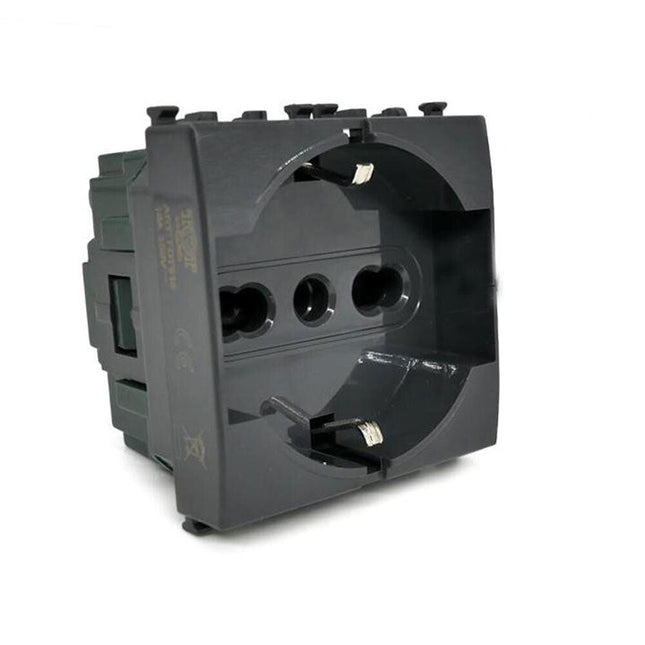 Presa schuko 16A compatibile con vimar plana prese spina 2P presa elettrica a muro spina - enzoled