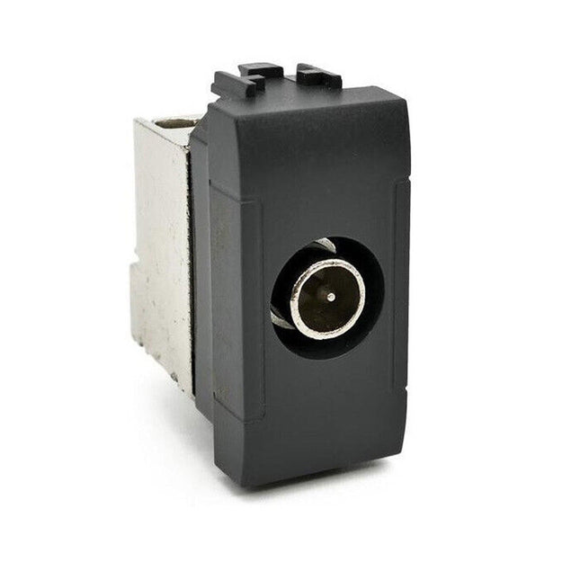 Presa tv passante compatibile con vimar plana connettore maschio prese da incasso per moduli - enzoled