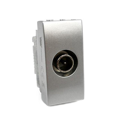 Presa tv passante compatibile con vimar plana connettore maschio prese da incasso per moduli - enzoled