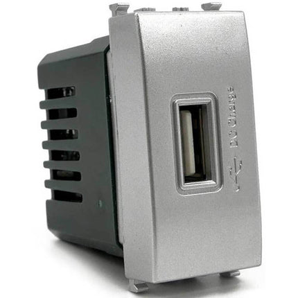 Modulo presa USB da muro per placca cassetta 503 compatibile con Vimar Plana 5V - enzoled