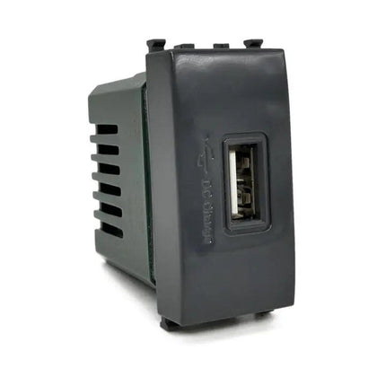 Modulo presa USB da muro per placca cassetta 503 compatibile con Vimar Plana 5V - enzoled