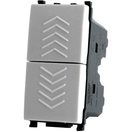 Doppio pulsante compatibile con vimar plana tasto interruttore saliscendi 1p 10a 220v - enzoled