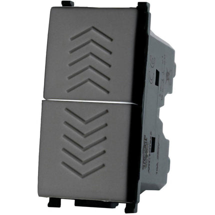 Doppio pulsante compatibile con vimar plana tasto interruttore saliscendi 1p 10a 220v - enzoled