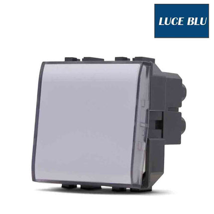 Pulsante luce notturna 2 watt compatibile con vimar plana interruttore on/off segnapassi luce calda fredda naturale blu - enzoled