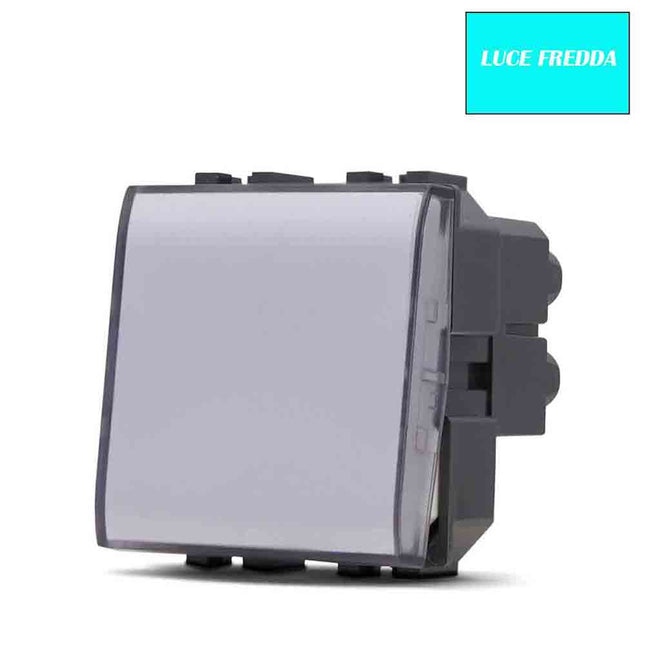 Pulsante luce notturna 2 watt compatibile con vimar plana interruttore on/off segnapassi luce calda fredda naturale blu - enzoled