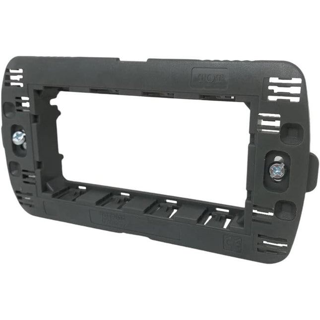 Supporto modulo per placche 4 posti compatibile con living light international cassetta 504 scatola per placchette interruttori - enzoled