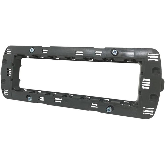Supporto modulo per placche 6 7 posti compatibile con living light international cassetta 506 507 scatola per placchette interruttori - enzoled