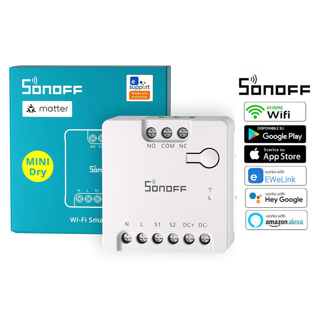 Sonoff Mini D controllo smart per luci accessi caldaia da remoto