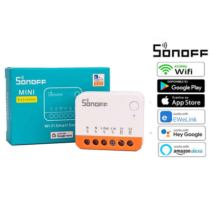 Sonoff Mini R2 interruttore Wi-Fi Smart Switch domotica intelligente