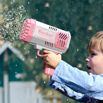 Mini mitragliatrice pistola spara bolle di sapone a batteria con luce enzoled