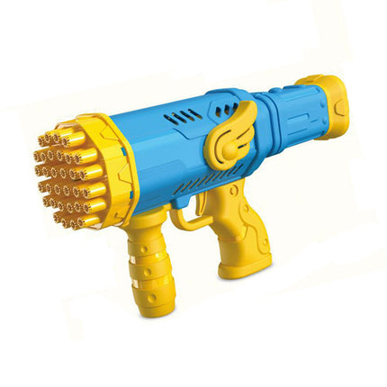 Mitragliatrice pistola spara bolle di sapone a batteria luce 32 bolle enzoled