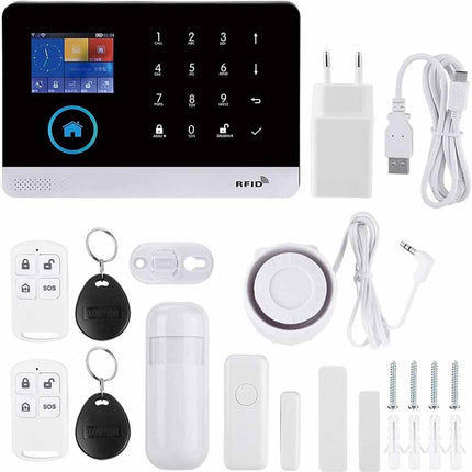 Sistema di allarme di sicurezza gsm antifurto wireless completo con app sms - enzoled