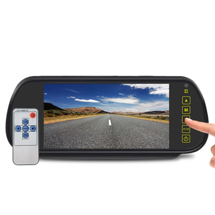 Monitor 7 specchietto retrovisore per auto camper comandi touch schermo LCD enzoled