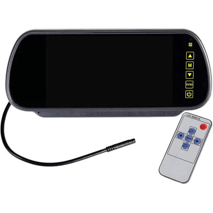 Monitor 7 specchietto retrovisore per auto camper comandi touch schermo LCD enzoled