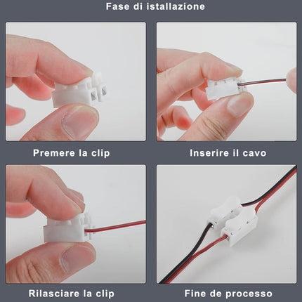 Set 36 morsetti a molla connettori per cavi elettrici collegamento in serie senza saldatura AC220V 5A per cablaggio elettrico - enzoled
