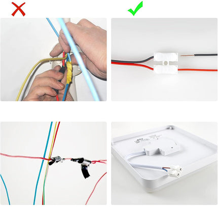 Set 36 morsetti a molla connettori per cavi elettrici collegamento in serie senza saldatura AC220V 5A per cablaggio elettrico - enzoled